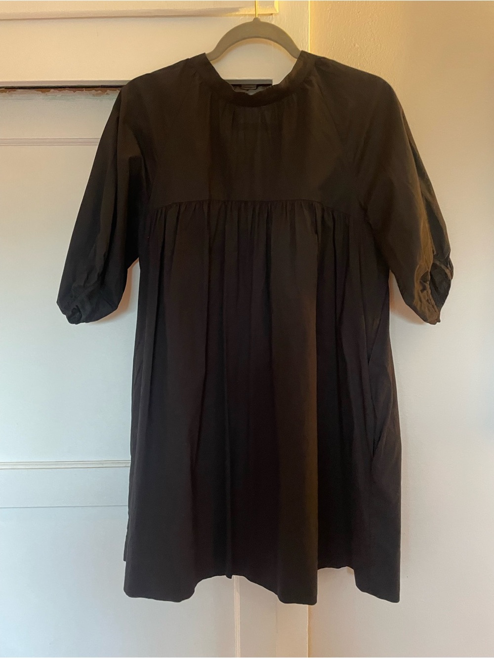 Everlane Black Babydoll Dress - Picture 3 of 5